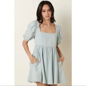 Altar’d State washed puff sleeve dress